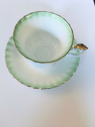 Royal Albert Rainbow Green White Cup And Saucer