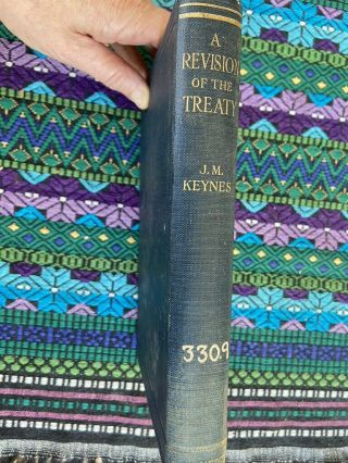 Vtg A Revision Of The Treaty John Maynard Keynes 1922 Economics Peace Hardcover