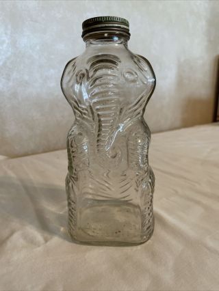 Vintage Grapette Products Glass Bottle Elephant Beverage Syrup Bank Camden,  Ark