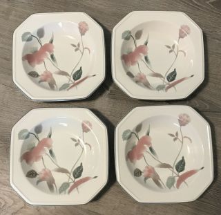 Mikasa Silk Flowers Continental Rimmed Soup Bowls (4)