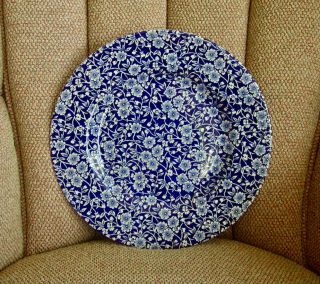 Royal Wessex By Churchill 10.  75 " Dinner Plate - Blue Calico Dinner Plate England
