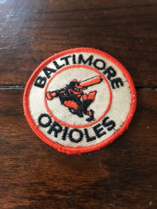 Baltimore Orioles Mlb 1970s 70s Patch 3” Baseball Logo Orange Vtg Rare