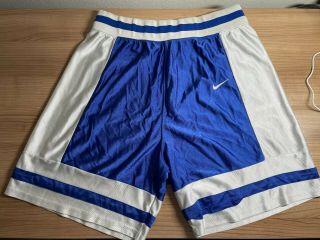 Vintage Dazzle Nike Team Blue Basketball Shorts Xl Size