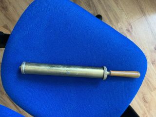 Antique Brass Hand Pump With Wooden Handle