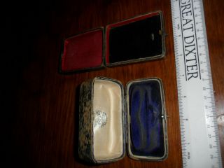 Antique Vintage jewellery / watch box / medal display boxes 2