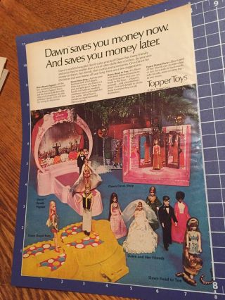 1971 Topper Toys Dawn Doll Beauty Pageant Dance Party Etc Photo Vintage Print Ad