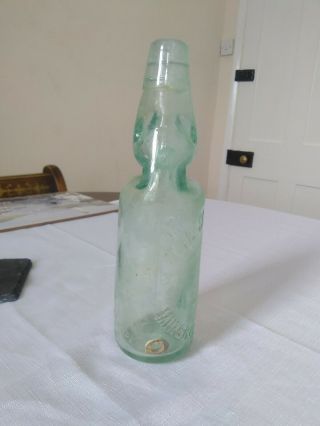 Antique Vintage Glass Codd Bottle.  The Southsea Mineral Water Co.  Dump Find.