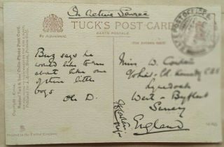 Iraq 1918 Tigris Village Post Card With Base Post Office15th Desp.  M.  E.  F.  Mark