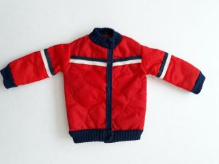 Sindy Doll Alpine Sports 1983 Red Padded Quilt Winter Ski Jacket 44131