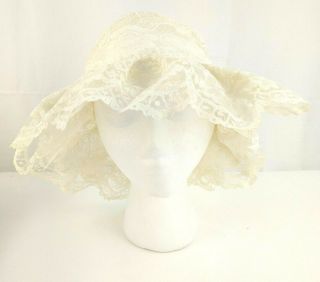 Vintage Off White Ivory 1970s Lace Women 