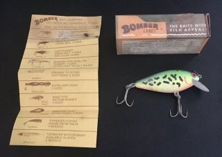 Vintage - Bomber Fishing Lure / Speed Shad Floater Diver - Box & Paperwork