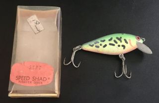 Vintage - Bomber Fishing Lure / Speed Shad Floater Diver - Box & Paperwork 2