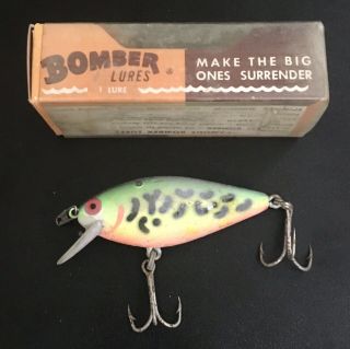 Vintage - Bomber Fishing Lure / Speed Shad Floater Diver - Box & Paperwork 3