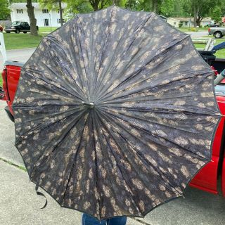 Vintage Umbrella With See Thru Handle