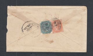 India 1860’s 2a & 4a Issues On Cover Bombay W/7 (cooper Type 15a) To Aden