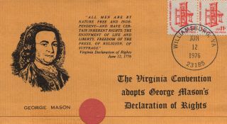 The Virginia Convention Adopts George Mason 