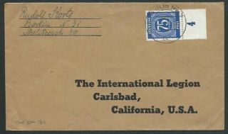 Germany 1947 75pf On Cover To Usa - Scarce Value On Cover. . .  58561