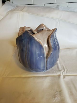 Stangl Terra Rose Pot Jar Vase Blue