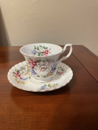 Royal Albert Tea Cup And Saucer Summertime Series,  Sherbourne