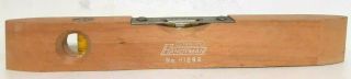 Vintage Stanley Handyman H1292 Wood 9 " Torpedo Level Made In Usa