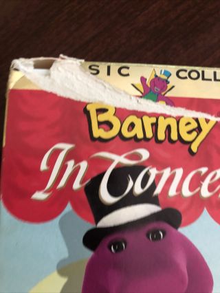 Barney In Concert VHS Vintage Video 1991 2