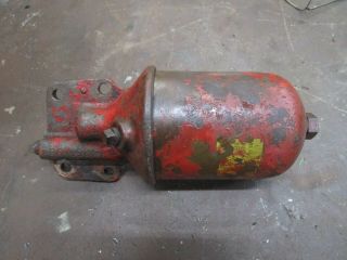 Farmall M H Sm Sh Oil Filter Canister Complete With Base Short Antique Tractor