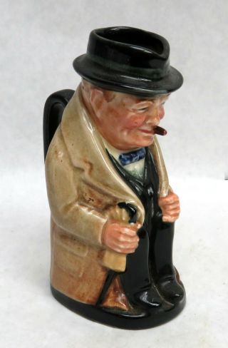 Vintage Royal Doulton Winston Churchill 4 " Toby Mug Jug