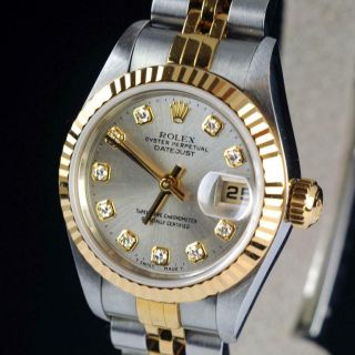 Authentic Rolex Datejust Ref 79173 (2000 - 2001) Diamond Dial Ladies Watch