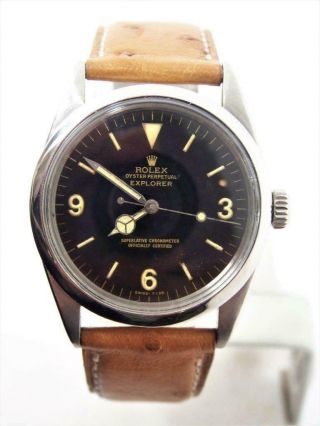 Vintage S/steel Rolex Explorer Automatic Watch C.  1962 Ref 1016 Cal 1570 Exlnt
