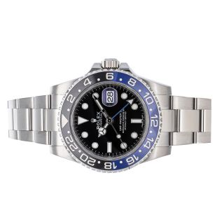 Rolex GMT - Master II Batman Auto Steel Men Oyster Bracelet Watch Date 116710BLNR 2