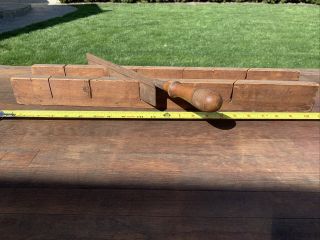 Vintage 23” Mitre Miter Box With Small Wood Handle Saw