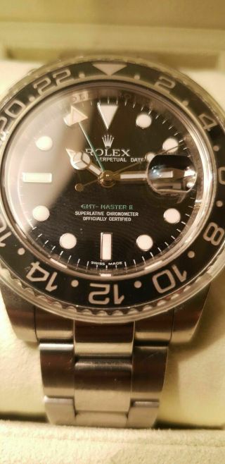 Rolex GMT - Master II Men ' s Black Watch - 116710N 4