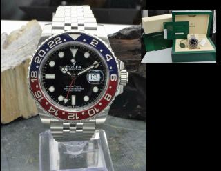 Rolex Gmt - Master Ii " Pepsi " 126710blro Steel Mens Watch Box,  Papers,  Tags,  Cosc