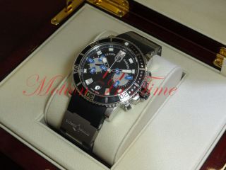 Ulysse Nardin Maxi Marine Diver 42.  7mm Chronograph Stainless Steel 8003 - 102 - 3/92