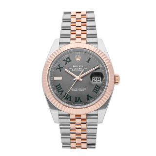 Rolex Oyster Perpetual Datejust Auto 41mm Steel Everose Gold Mens Watch 126331