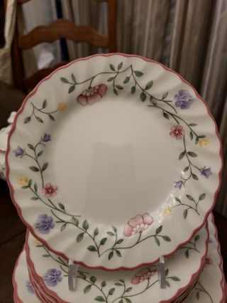 8 Summer Chintz Bread & Butter Plates By Johnson Brothers