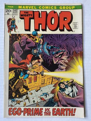 The Mighty Thor 202 August 1972 Vintage Avengers First Appearance Jason Kimball