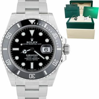Dec 2020 Rolex Submariner 41 Date Steel Black Ceramic Watch 126610 Ln