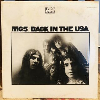 Vintage Rock Album Mc5 Back In The Usa Vinyl Lp