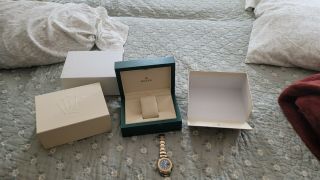 Rolex Yacht - Master 18k Yellow Gold Two - Tone Steel Blue Dial 40mm Watch 16623