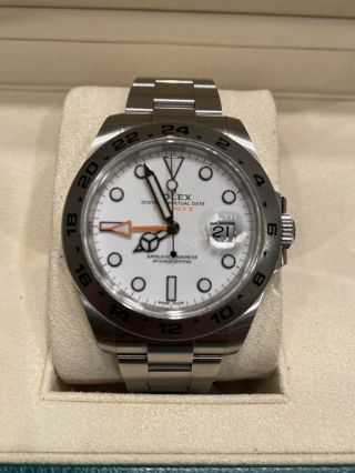 Rolex Explorer II 216570 Polar White Dial March 2021 Box,  Papers 3