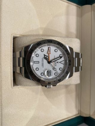 Rolex Explorer II 216570 Polar White Dial March 2021 Box,  Papers 4