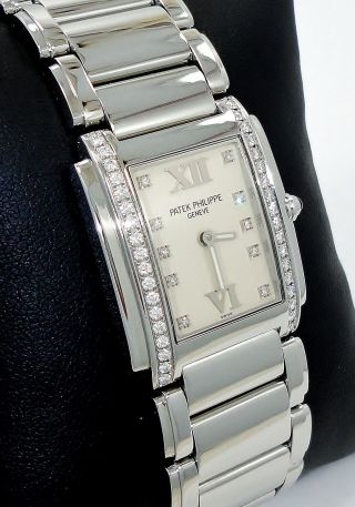 Patek Philippe Twenty 4 Factory Diamonds Steel Watch 4910 /10a - 011 Full Service