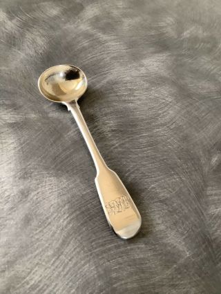 Heavy Solid Silver Georgian Mustard Spoon William Eaton London 1827