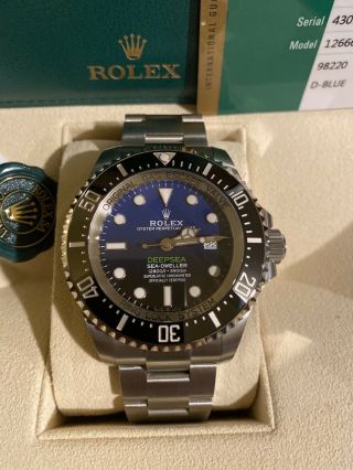 Rolex Sea Dweller Deepsea Blue Dial James Cameron Oyster Perpetual 126660 Unworn