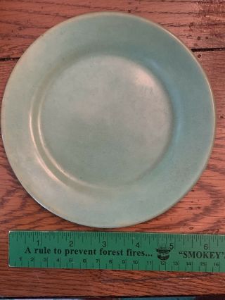 Paul Revere Pottery Seg Green Glazed Sml Side Plate 6” Boston,  Ma C1920 