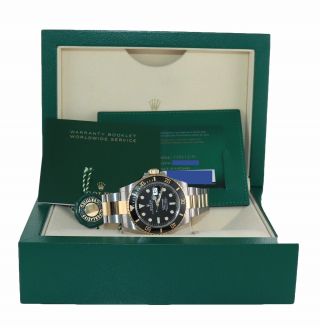 2021 Papers Rolex Submariner 41mm Black 126613ln Two Tone Gold Watch Box