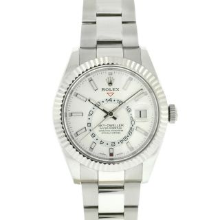 Rolex 326934 Sky - Dweller 42mm White Dial Stainless Steel Watch 2