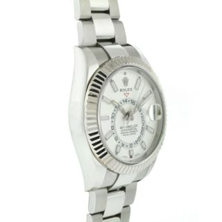 Rolex 326934 Sky - Dweller 42mm White Dial Stainless Steel Watch 3