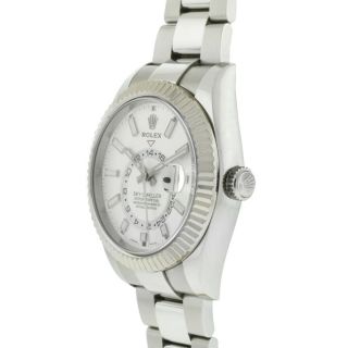 Rolex 326934 Sky - Dweller 42mm White Dial Stainless Steel Watch 4